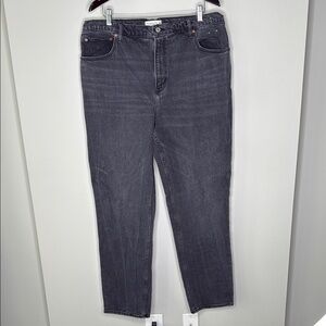 Abercrombie & Fitch 90's Straight Ultra High Rise Jeans Dark Wash Size 34/18L
